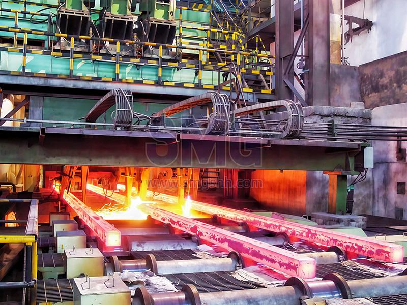 Round billet continuous caster